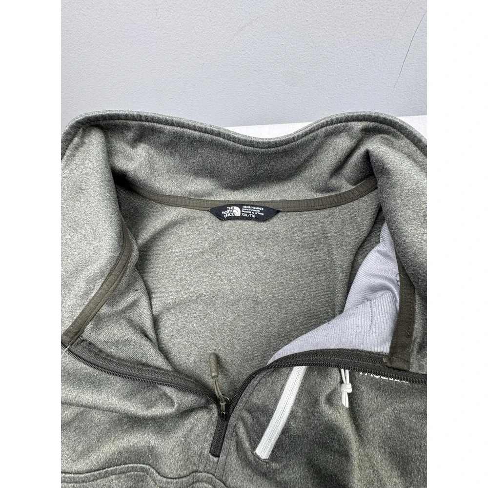 North Face Men's Green Pullover Size XXL 1/4‎ Zip A3RT3